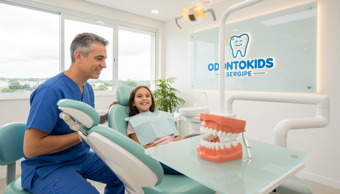 Dentista avaliando a necessidade de extração de sisos em paciente